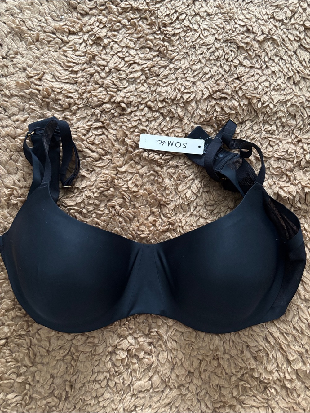 Soma Black Lightly Lined Scoop Balconette